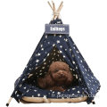 Tentes pour animaux de compagnie portables avec coussin avec coussin Blackboard